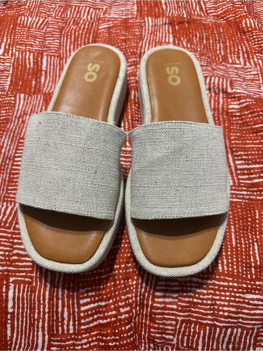 SO® Lezley Women's One Band Flatform Sandals